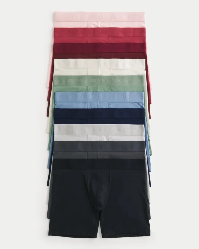 10-pack boxershorts met langere lengte
