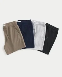4-pack fleece shorts boven de knie