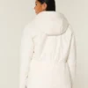 All-weather jas met voering van imitatiebont