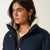 All-weather pufferjas met voering van imitatiebont