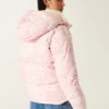All-weather pufferjas met voering van imitatiebont