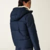 All-weather pufferjas met voering van imitatiebont