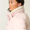 All-weather pufferjas met voering van imitatiebont