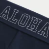 Aloha grafische foldover broek met wijde pijpen