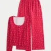 Always Cozy Henley & wijde broek set Always Cozy Henley & wijde broek set