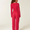 Always Cozy Henley & wijde broek set Always Cozy Henley & wijde broek set