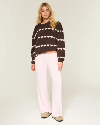 Always Cozy Pointelle boxershort met wijde pijpen