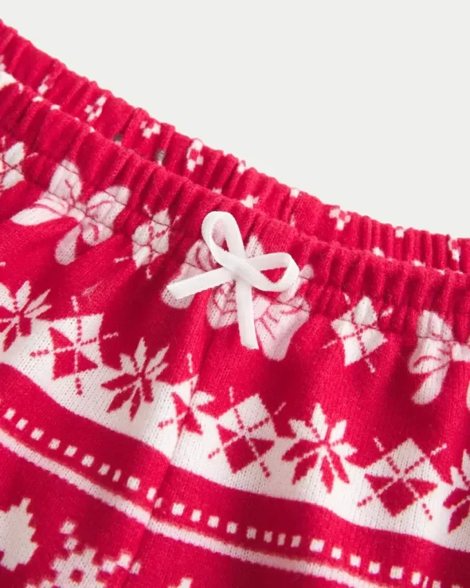 Always Cozy set met lange mouwen, ronde hals en korte broek