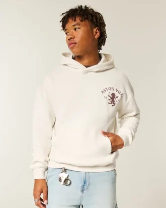 Aston Villa F.C. Hoodie met print