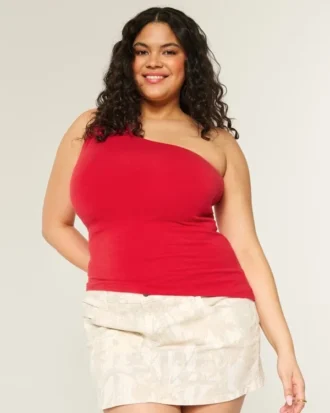 Asymmetrische top met één schouderband