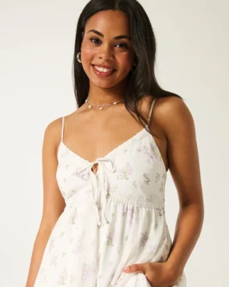 Asymmetrische zoom Chiffon mini-jurk