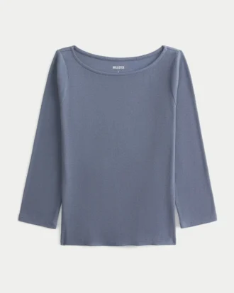 Baby-T-shirt met 3/4 mouwen en ronde hals