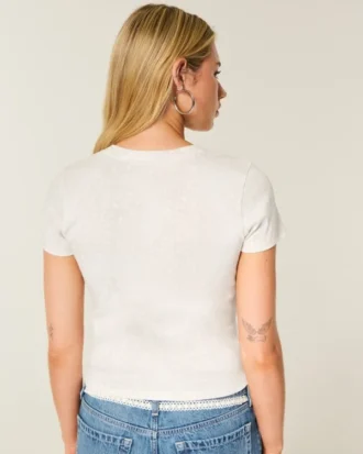Baby-T-shirt met korte mouwen en hertenprint