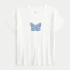 Baby-T-shirt met vlinderprint