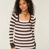 Babydoll met lange mouwen en vierkante hals Babydoll met lange mouwen en vierkante hals