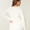 Babydoll met lange mouwen en vierkante hals Babydoll met lange mouwen en vierkante hals