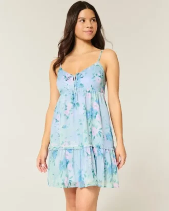 Babydoll mini-jurk