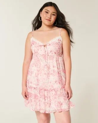 Babydoll mini-jurk