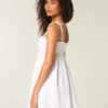 Babydoll mini-jurk met bandjes