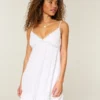 Babydoll-mini-jurk met touwversiering