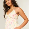 Babydoll-mini-jurk met touwversiering