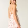 Babydoll-rompertje met open rug