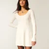 Babydoll Sweater Mini Dress Babydoll Sweater Mini Dress