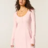 Babydoll Sweater Mini Dress Babydoll Sweater Mini Dress