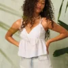 Babydoll-top met eenvoudig paisleypatroon Babydoll-top met eenvoudig paisleypatroon