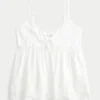 Babydoll-top met strik aan de voorkant Babydoll-top met strik aan de voorkant