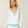 Badstof hoodie met ritssluiting Badstof hoodie met ritssluiting