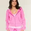 Badstof hoodie met ritssluiting Badstof hoodie met ritssluiting