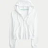 Badstof hoodie met ritssluiting Badstof hoodie met ritssluiting