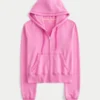 Badstof hoodie met ritssluiting Badstof hoodie met ritssluiting