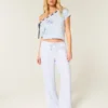 Baggy broek van linnenmix