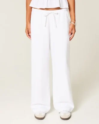 Baggy broek van linnenmix