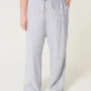 Baggy broek van linnenmix