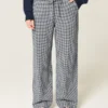 Baggy broek van linnenmix