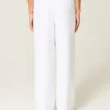 Baggy broek van linnenmix