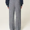 Baggy broek van linnenmix