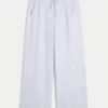 Baggy broek van linnenmix
