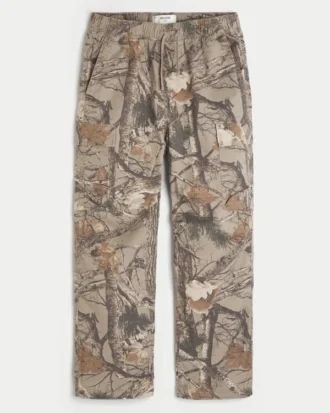 Baggy cargo-broek met elastische tailleband