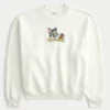 Baggy Cinch Tom en Jerry Graphic Crew Sweatshirt Baggy Cinch Tom en Jerry Graphic Crew Sweatshirt