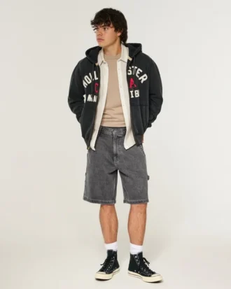Baggy denim schildersshort