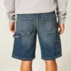 Baggy denim schildersshort Baggy denim schildersshort