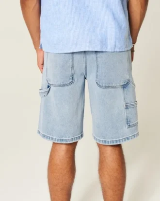 Baggy denim schildersshort