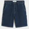 Baggy denim schildersshort