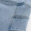 Baggy denim schildersshort