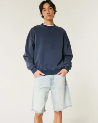 Baggy denim short