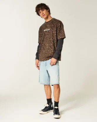Baggy denim short